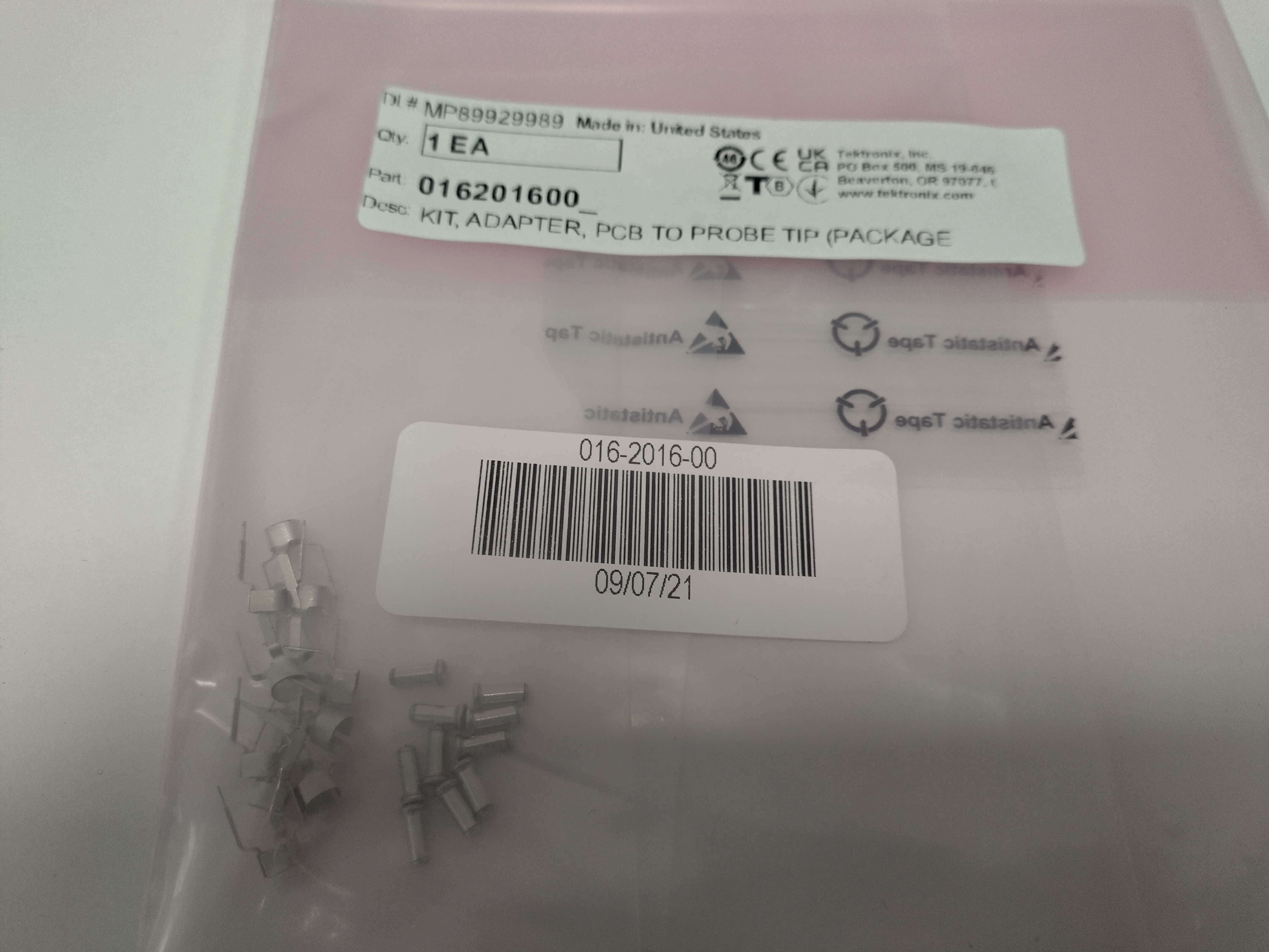 Tektronix KIT, ADAPTER, PCB TO PROBE TIP PACKAGE OF 10, 3.80 MM 