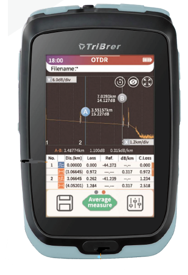 Tribrer Mini OTDR 13110/1550nm 22/20dB