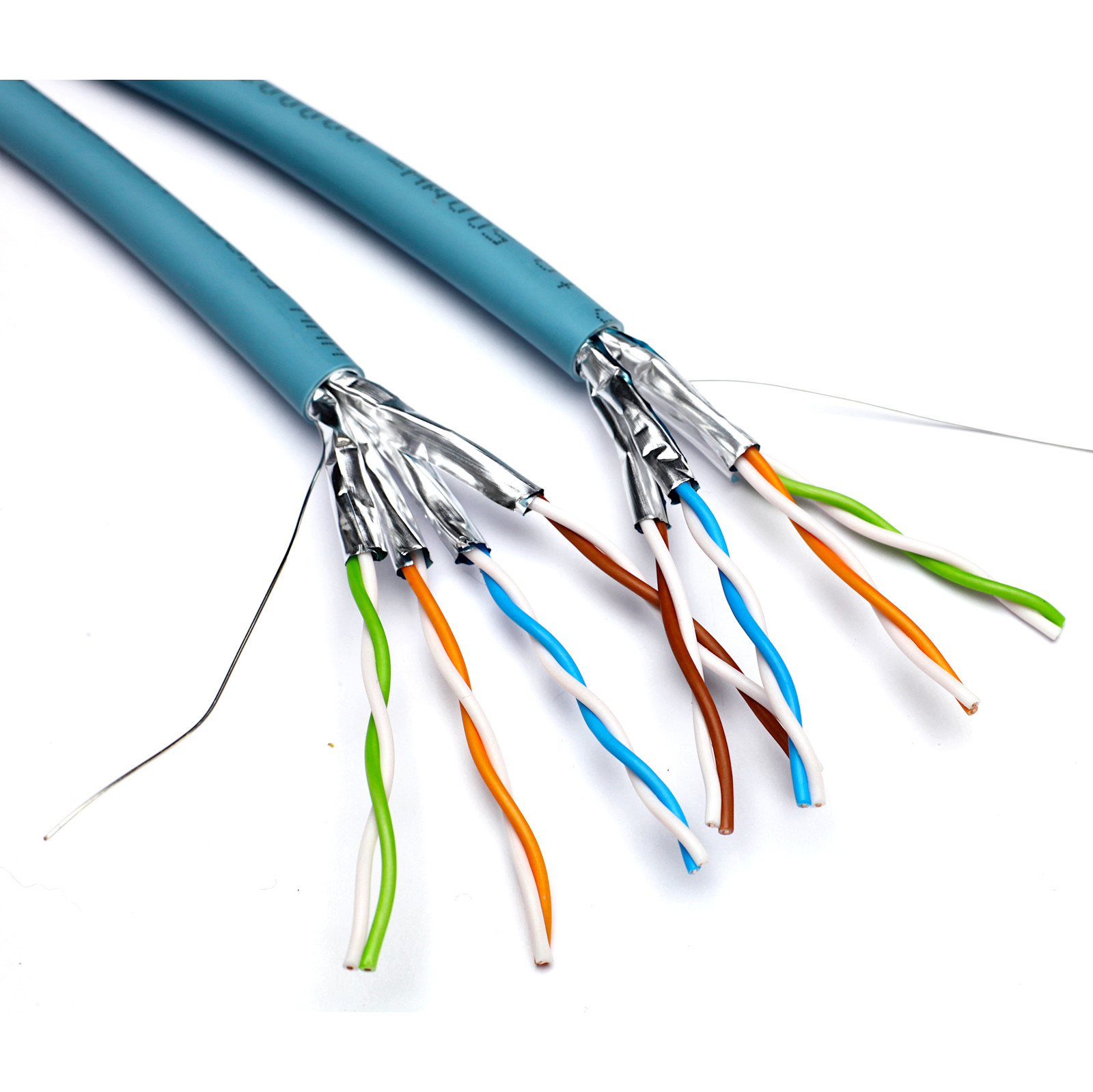 Excel Networking Excel Dual Cat6A Cable U/FTPLSOH Dca 500 m Reel Ice Blue