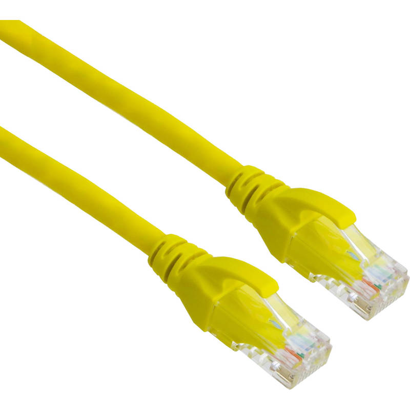 Excel Networking Excel CAT6 U/UTP LSOH patch lead booted 1.5m - Yellow