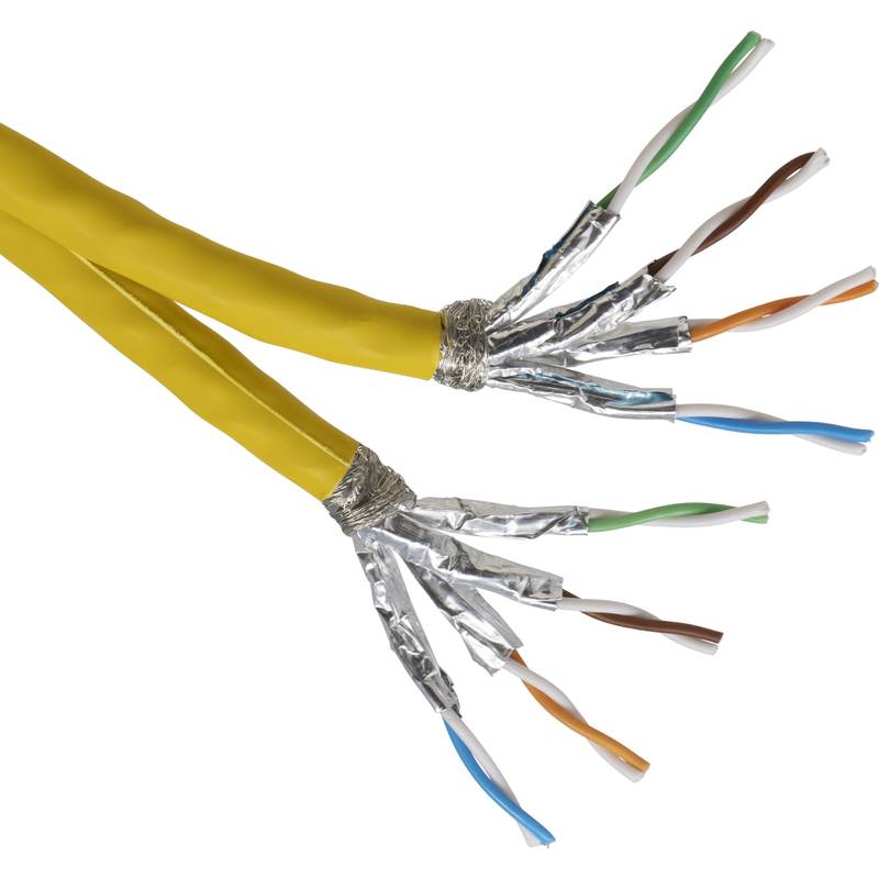 Excel Networking Excel CAT7A S/FTP 1000Mhz dual cable LSOH 500m yellow