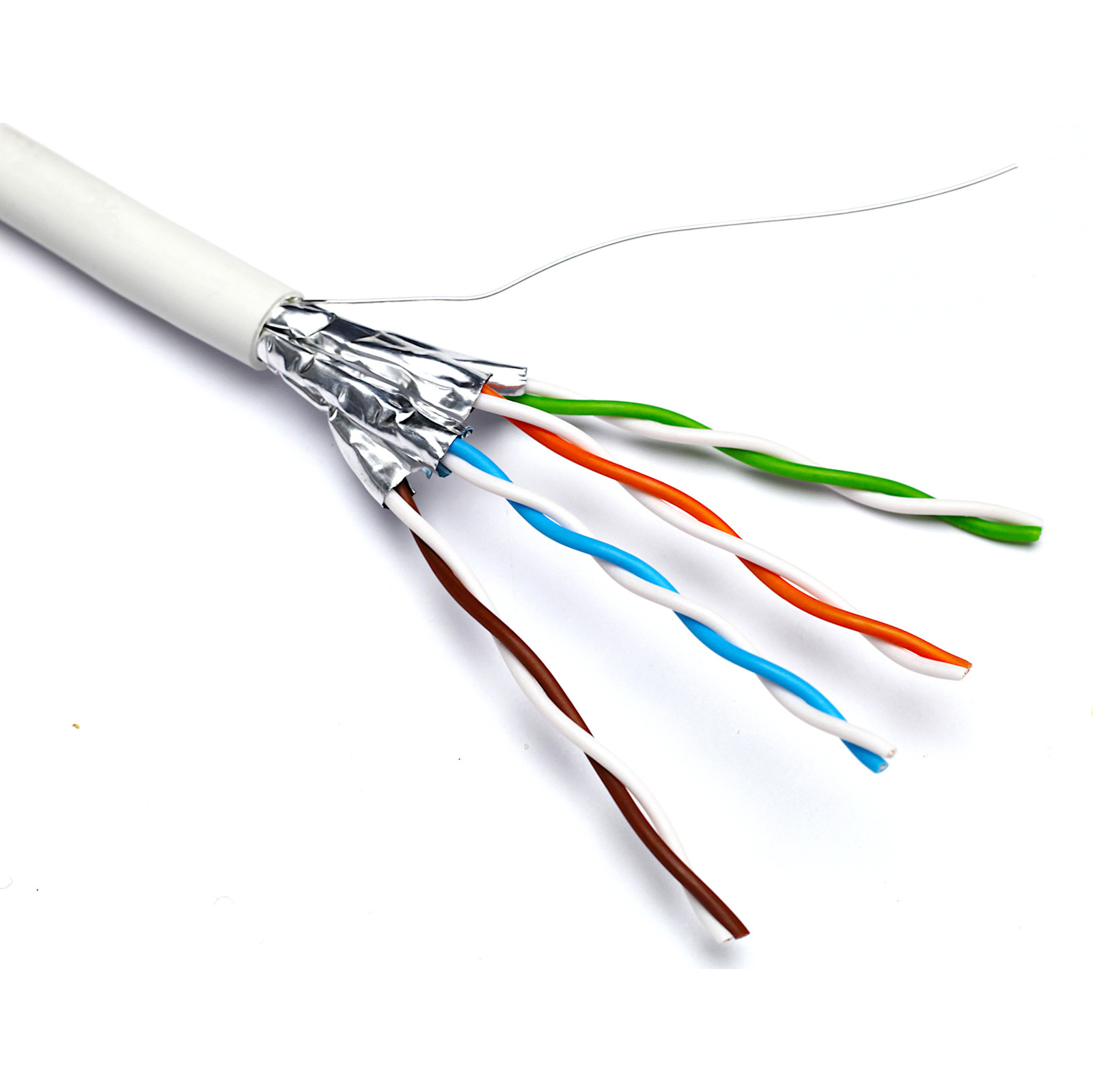 Excel Networking Excel Solid Cat6A Cable U/FTPDca 500 m Reel White