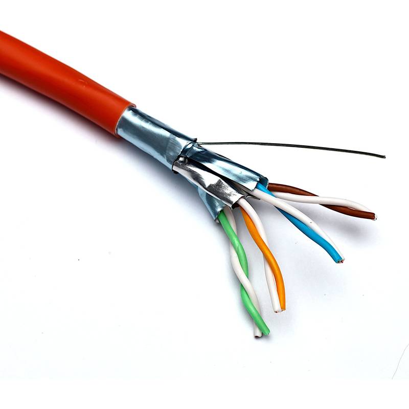 Excel Networking Excel Solid Cat6A Cable F/FTPDca 500 m Reel Orange