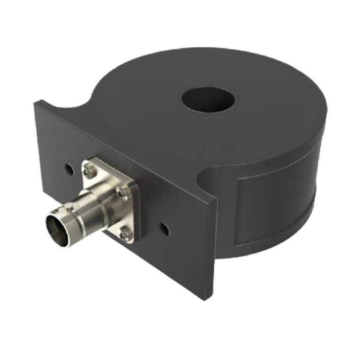 PMK LILCO current transformer, 16 Hz to 25 MHz, 5.000A peak, 60A rms, 10 %/ms Droop,