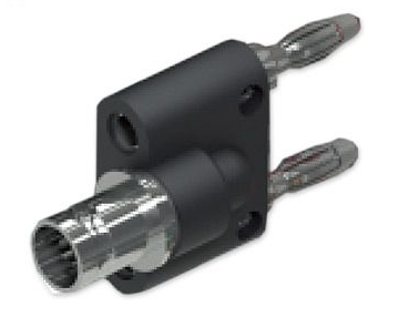 PMK 50 ohm BNC socket to 2 x 4 mm plug
