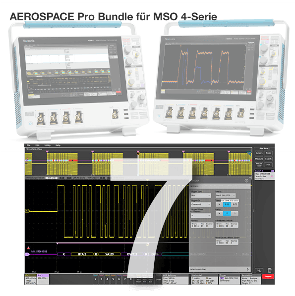 Tektronix License, Software Bundle, Pro Mil-Gov Bundle for 4 Series MSO for 1 Year, Node L
