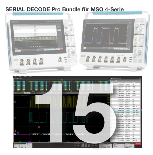 Tektronix License, Software Bundle, Pro Serial Decode Bundle for 4 Series MSO for 1 Year, 