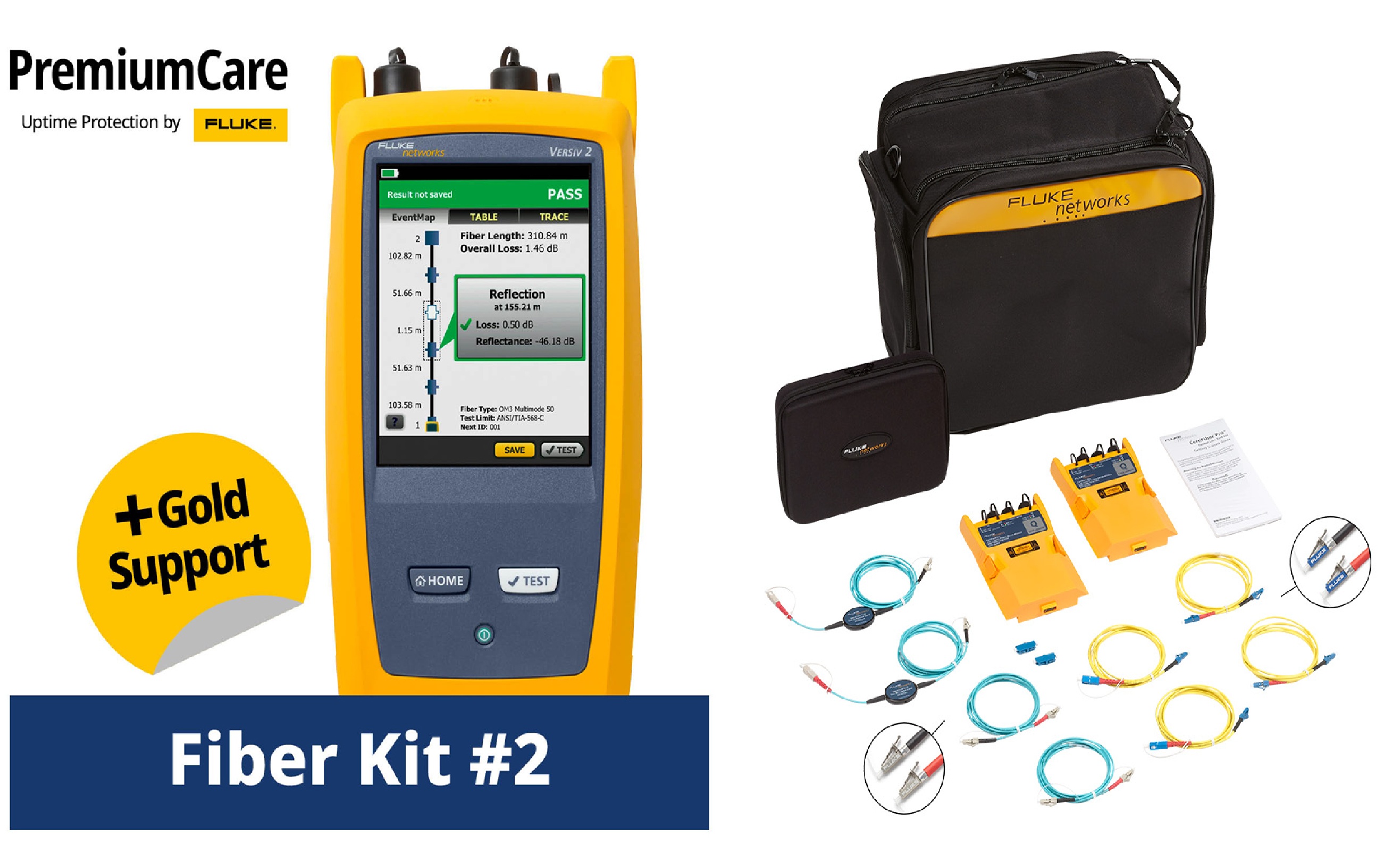 Fluke Networks CFP-Q-ADD CertiFiber Pro Quad(Multimode & Singlemode) OLTS