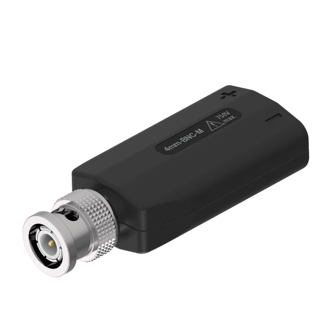 PMK 4mm safety banana socket to BNC plug adapter, for high-frequency voltage measure
