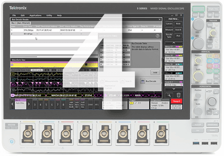 Tektronix Installed option, Automotive Ethernet Compliance, Signal Separation, PAM3 Analys