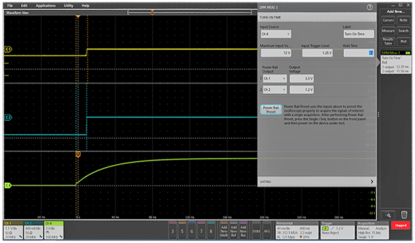 Tektronix Installed Option, Digital Power Management Analysis Software