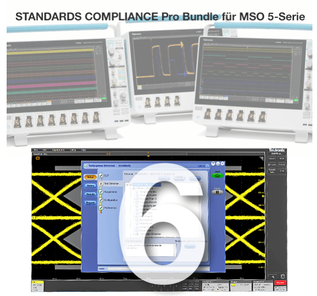 Tektronix License, Software Bundle, Pro AutomatedCompliance Testing for 5 Series MSO for 