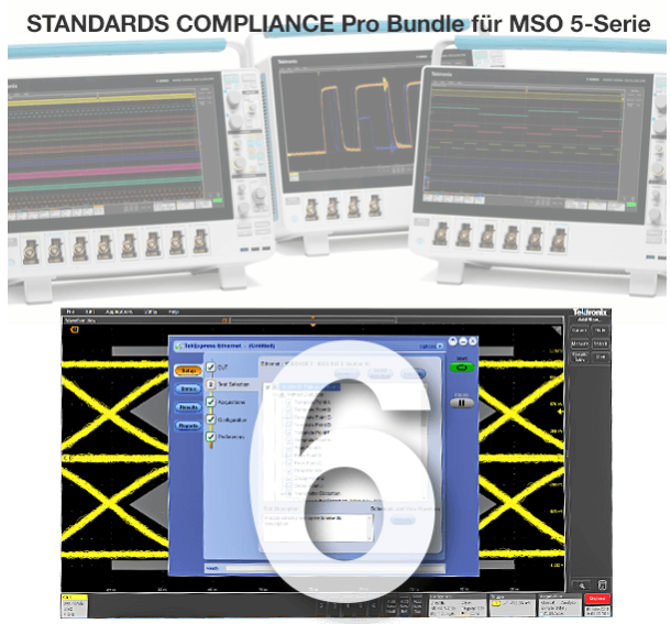 Tektronix License, Software Bundle, Pro AutomatedCompliance Testing Bundle for 5 Series M