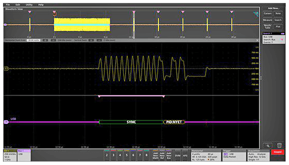 Tektronix Installed Option, eUSB2 Protocol Decoder & Search