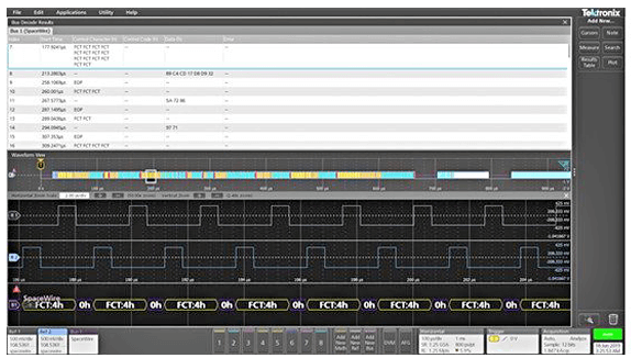 Tektronix Installed Option, SPACEWIRE Protocol Decoder>500 MHz bandwidth, No Hardware Trig