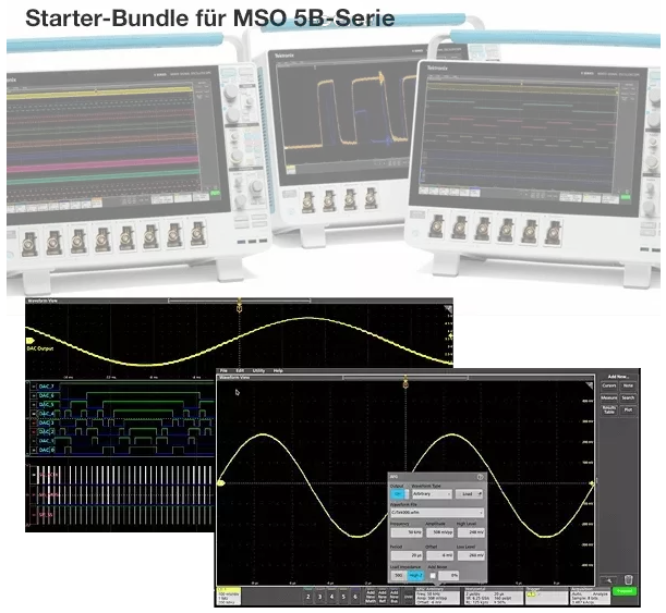 Tektronix License, Software Bundle, Starter Bundle for 5 Series MSO for 1 Year, Node Locke