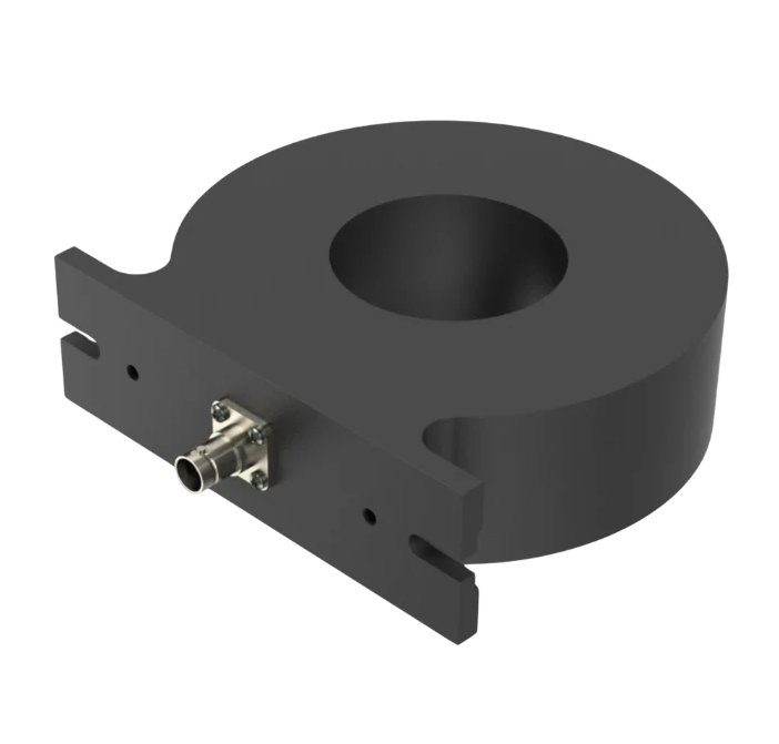 PMK LILCO current transformer, 0.8 Hz to 2 MHz, 20.000A peak, 500A rms, 0.6 %/ms Dro