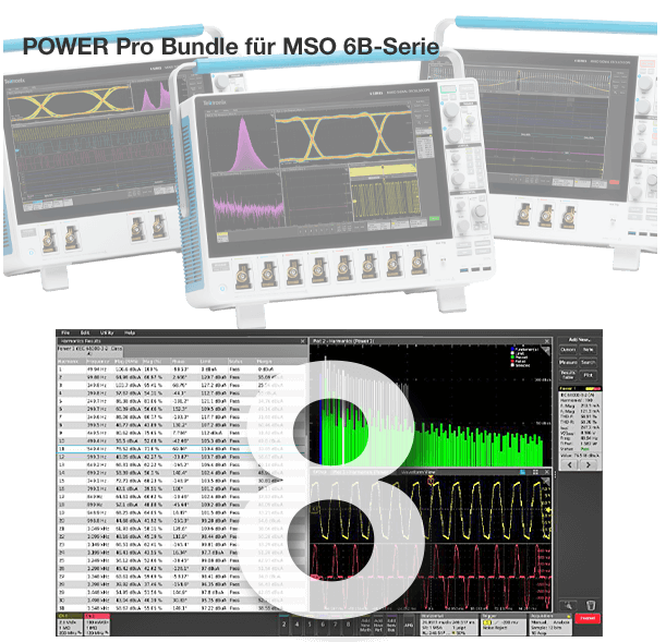 Tektronix License, Software Bundle, Pro Power Bundle for 6 Series MSO for 1 Year, Node Loc