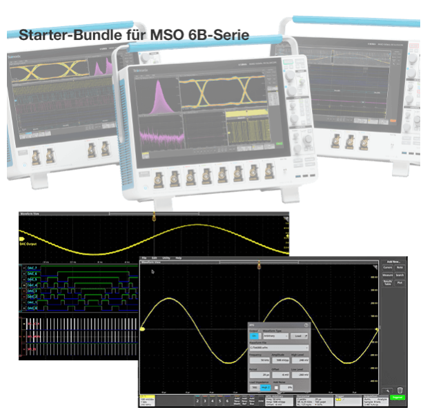 Tektronix License, Software Bundle, Starter Bundle for 6 Series MSO for 1 Year, Node Locke