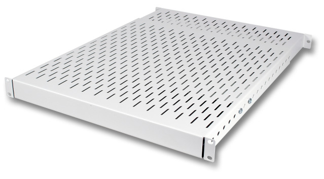 BCC Solutions 19" 1U Heavy-Duty Shelf, Depth 350-600 mm, Cab.-D. 600 mm, 150 kg