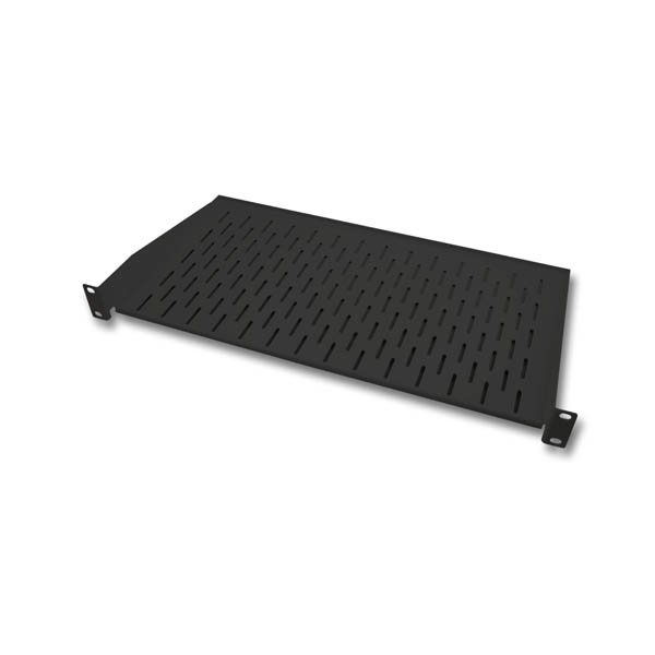 BCC Solutions 19" 1U hylly, musta, syvyys 250mm