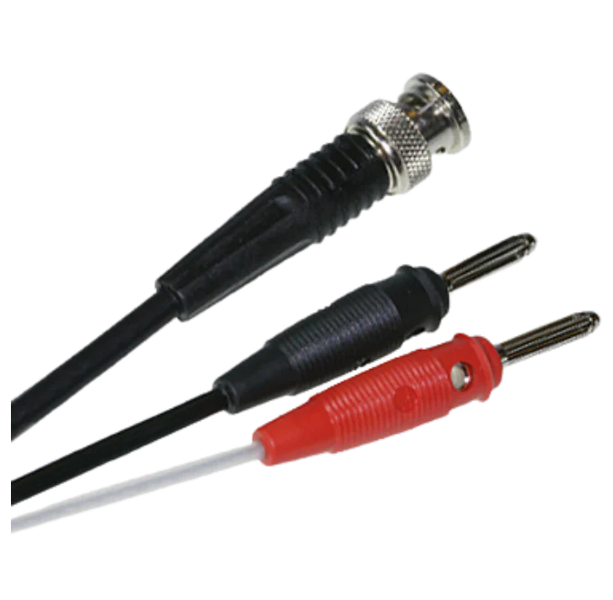 PMK 50 ohm BNC plug to 2 x 4 mm plug, RG 58, 1.0m