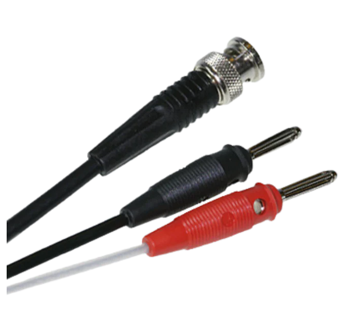 PMK 50 ohm BNC plug to 2 x 4 mm plug, RG 58, 2.0m