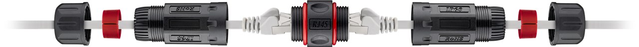Wentronic Outdoor (IP68) RJ45 patchcable connector, Cat6