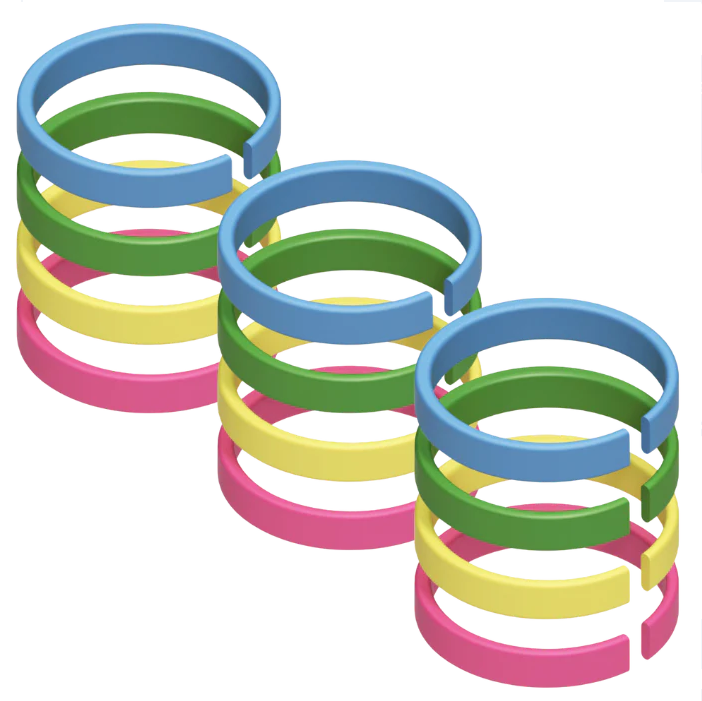 PMK Set cable coding rings 3x4 colors
