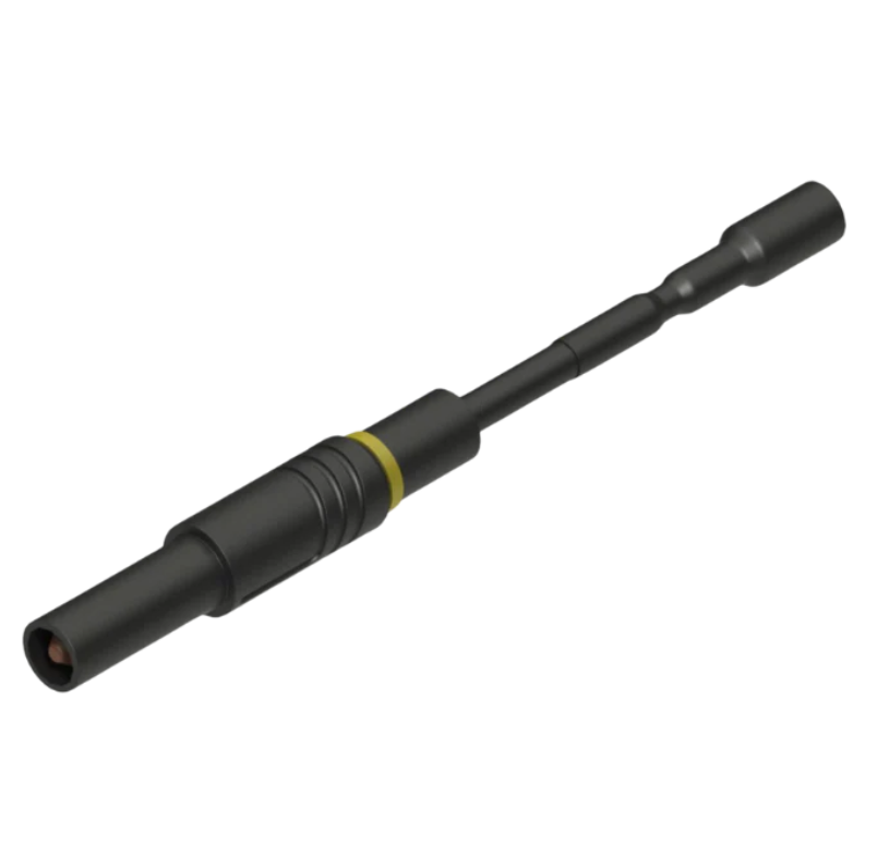 PMK Flexible adapter 5.0 to 4 mm safety plug (black)