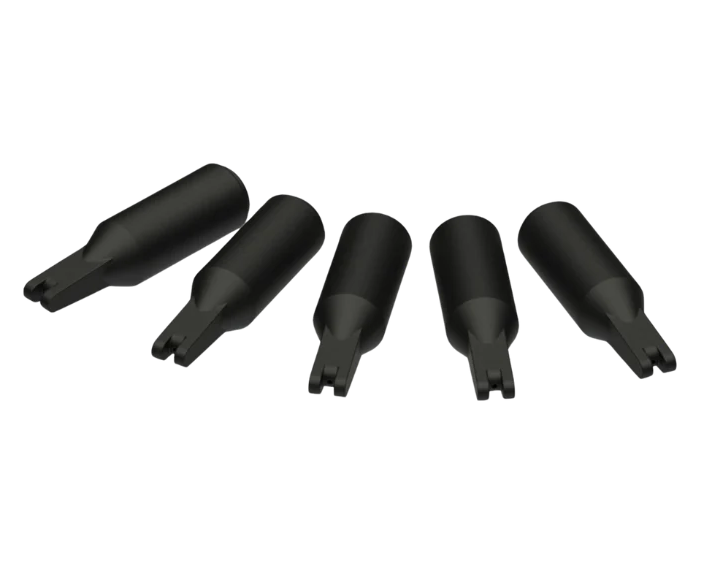 PMK Set 5 IC caps 2.5-1.27 black