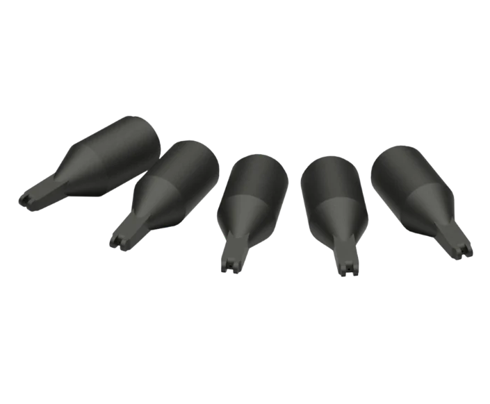 PMK Set 5 IC caps 5.0 - 1.27 black