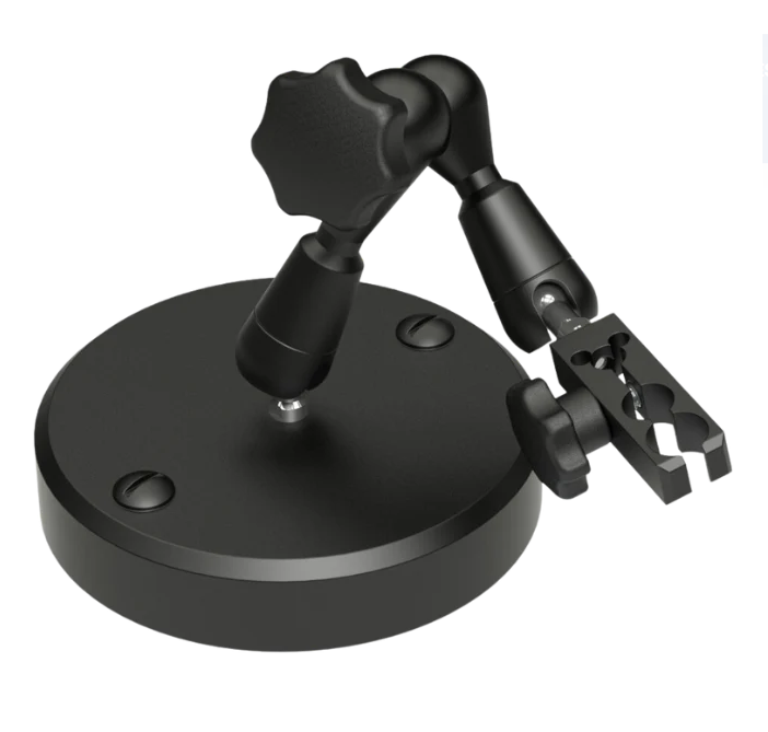 PMK MSA 130, 3D positionier with steel base, 130 mm span width, and holder for probe