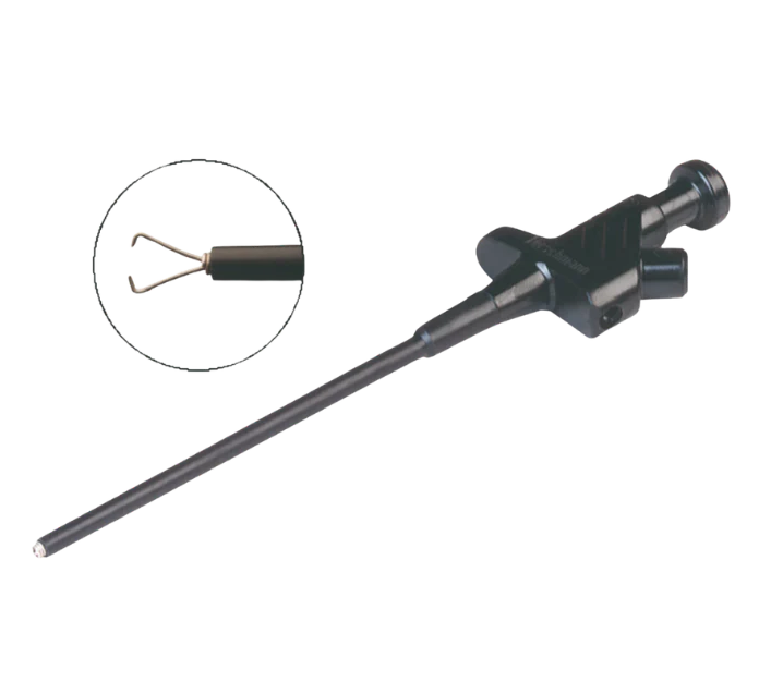 PMK Clamp-type test probe with rotating grip jaws (black)