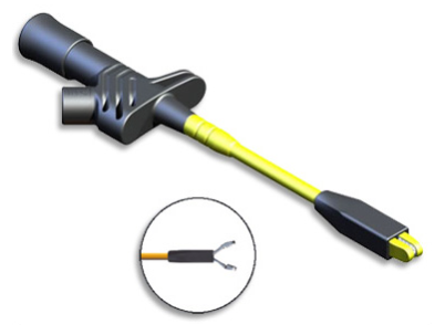 PMK Safety clamp-type test probe with grip claws (black)