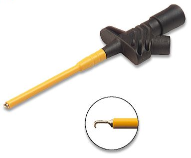 PMK Safety clamp-type test probe with hook (black)