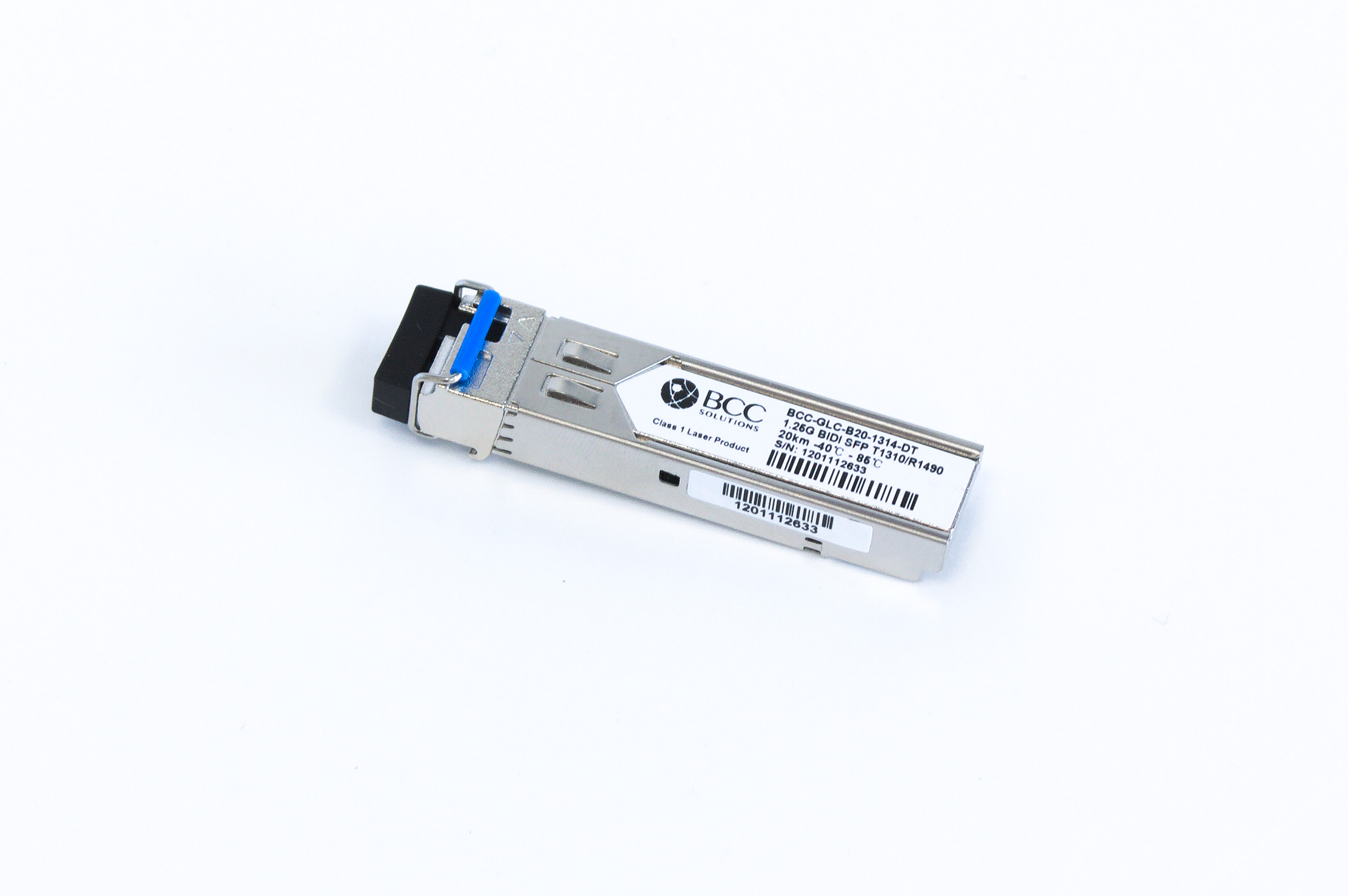 BCC Solutions 1.25G BX-U BIDI SFP tx: 1310 rx: 1490 20km Ind.Temp. for Juniper