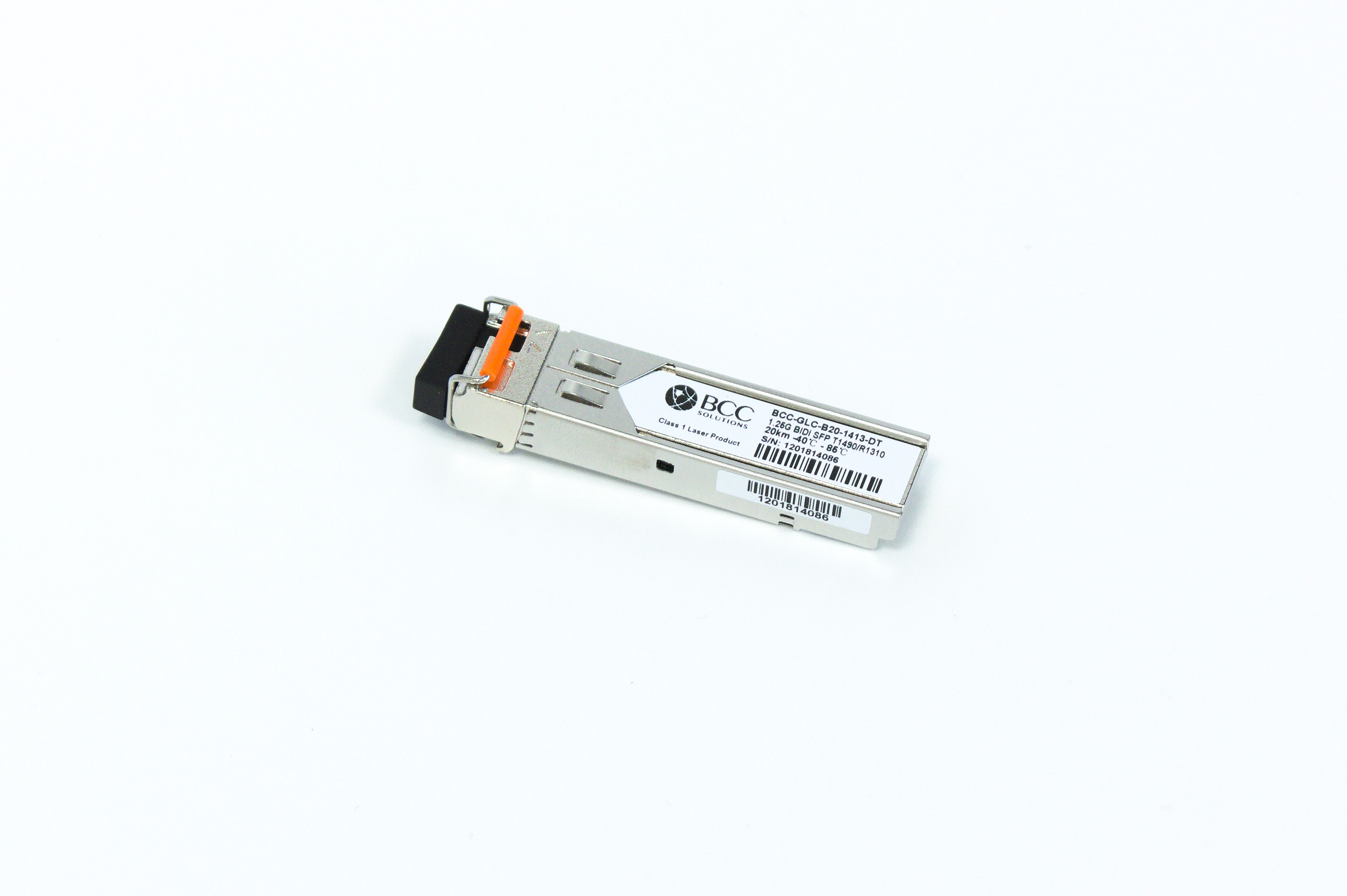 BCC Solutions 1.25G BX-D BIDI SFP tx: 1490nm rx: 1310nm 20km Ind. Temp. for Brocade