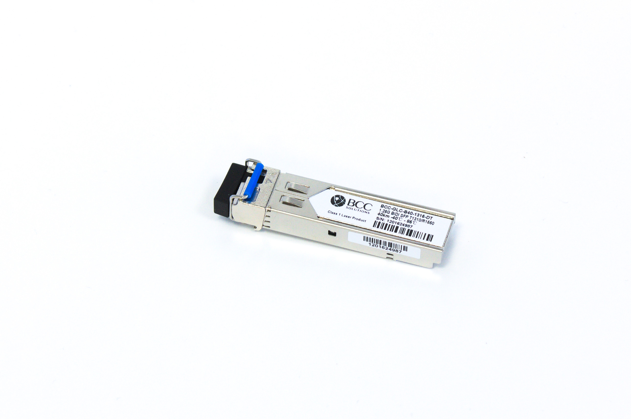 BCC Solutions 1.25G BX-U BIDI SFP tx: 1310nm rx: 1550nm 40km Ind.Temp.
