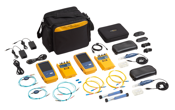 Fluke Networks CertiFiber Pro Wi-Fi enabledw/ (2) Versiv2 Main + (2) Qu
