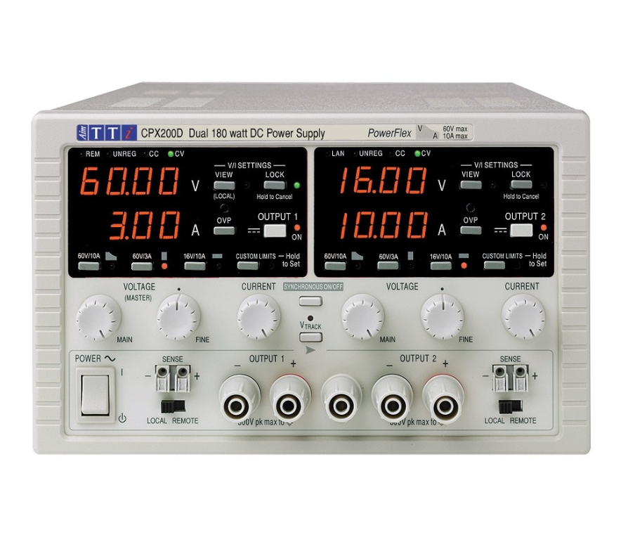 Aim-TTi Twin 180W PowerFlex Max 60V or 10A USB/RS232/LAN(LXI) option GPIB