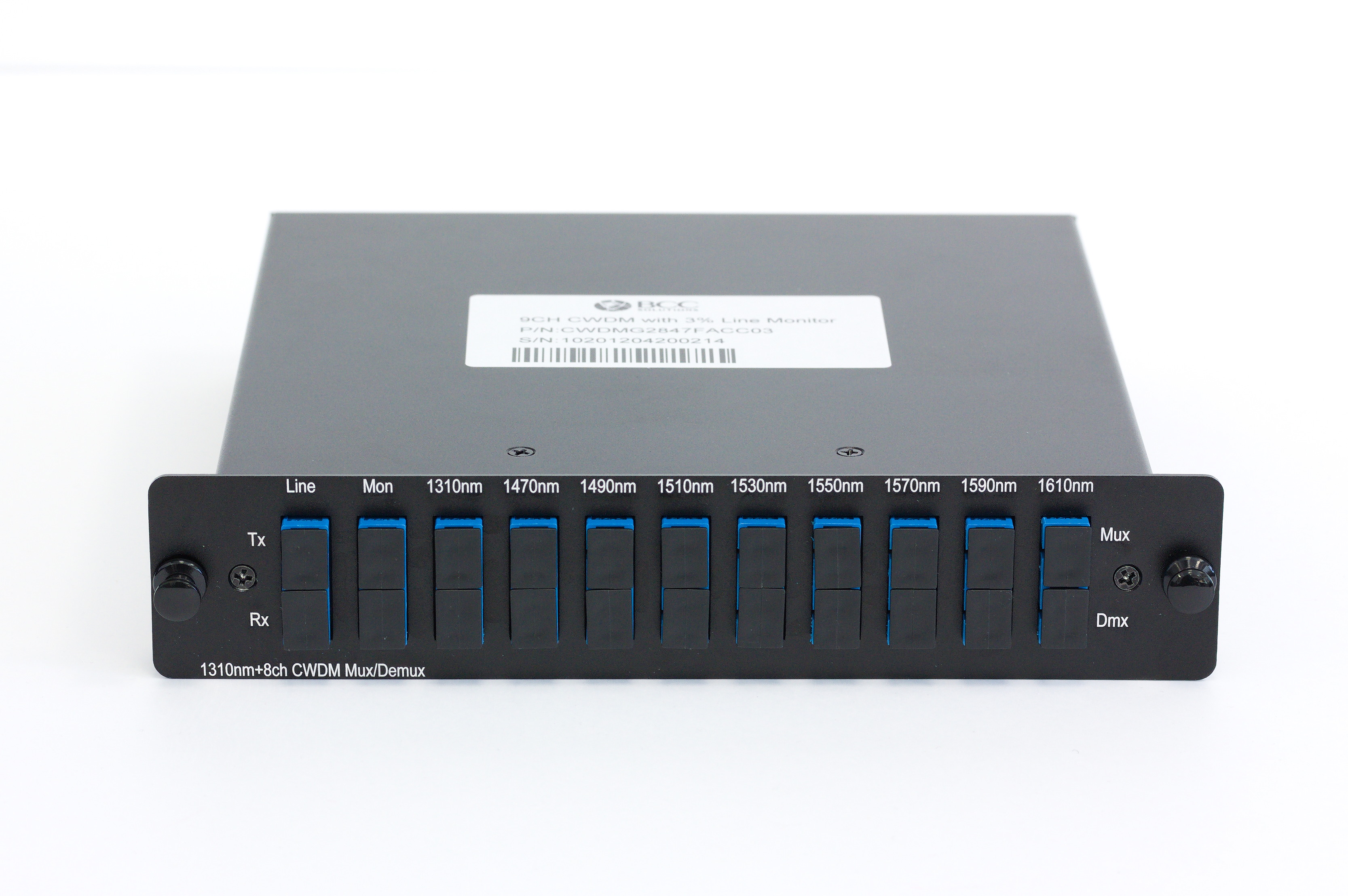 BCC Solutions 8ch + 1310nm CWDM Mux/Demux + 3% monitor Port, SC/UPC