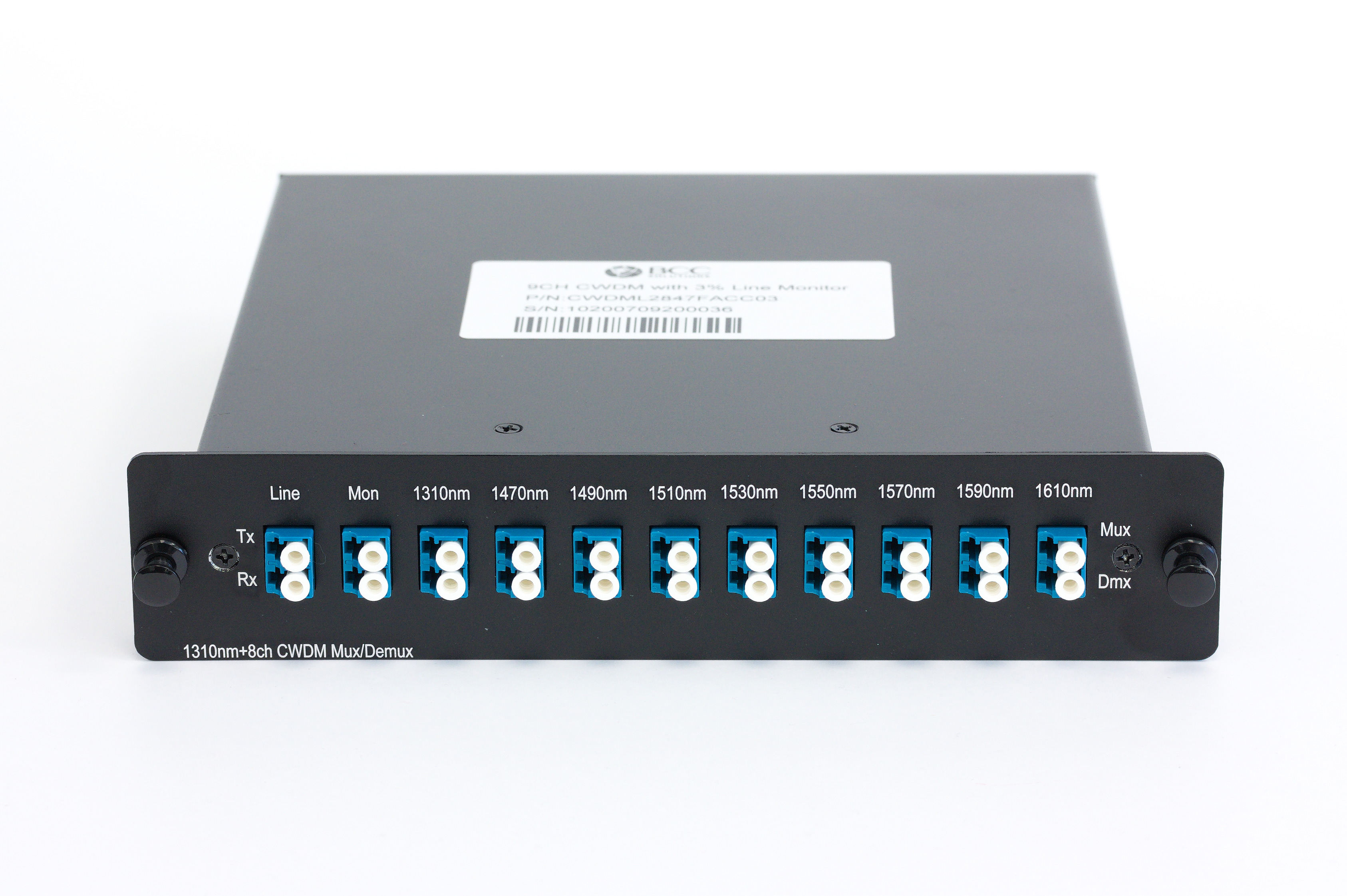 BCC Solutions CWDM Mux/Demux 8 + 1ch + 3% Monitor, LC connectors