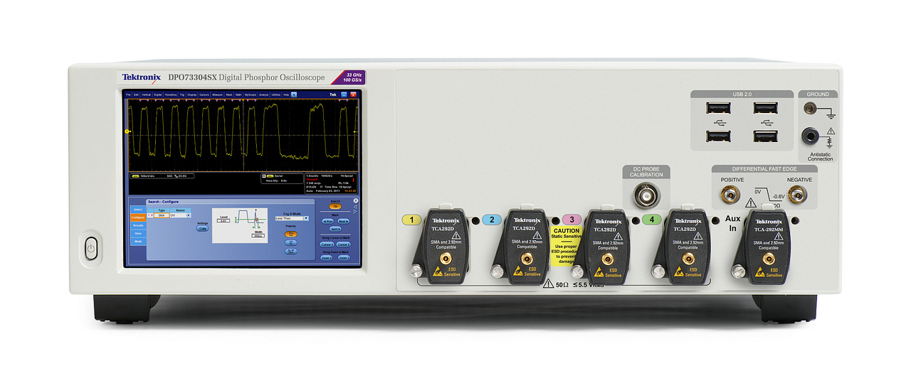 Tektronix 33 GHz Digital Phosphor Oscilloscope System, includes 2 DPO73304SX units and 1 D