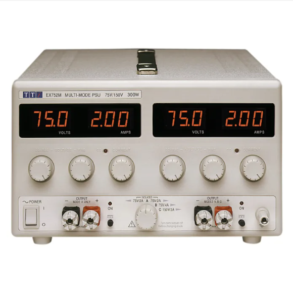 Aim-TTi Dual 0-75V/0-2A or Single 0-75V/0-4A orSingle 0-150V/0-2A