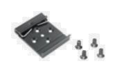 BCC Solutions Din Railway Kit, 35 mm, Alumunium with Black Spray Surface, 