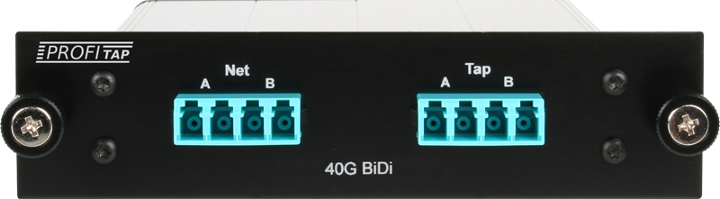 Profitap Rack-mountable 1-link BiDi LCfiber optic TAP, 40/100Gbps