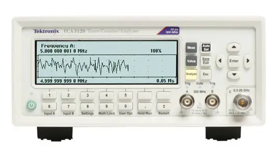 Tektronix Timer/Counter/Analyzer, 300MHz/20GHz, 50 ps, Std Timebase