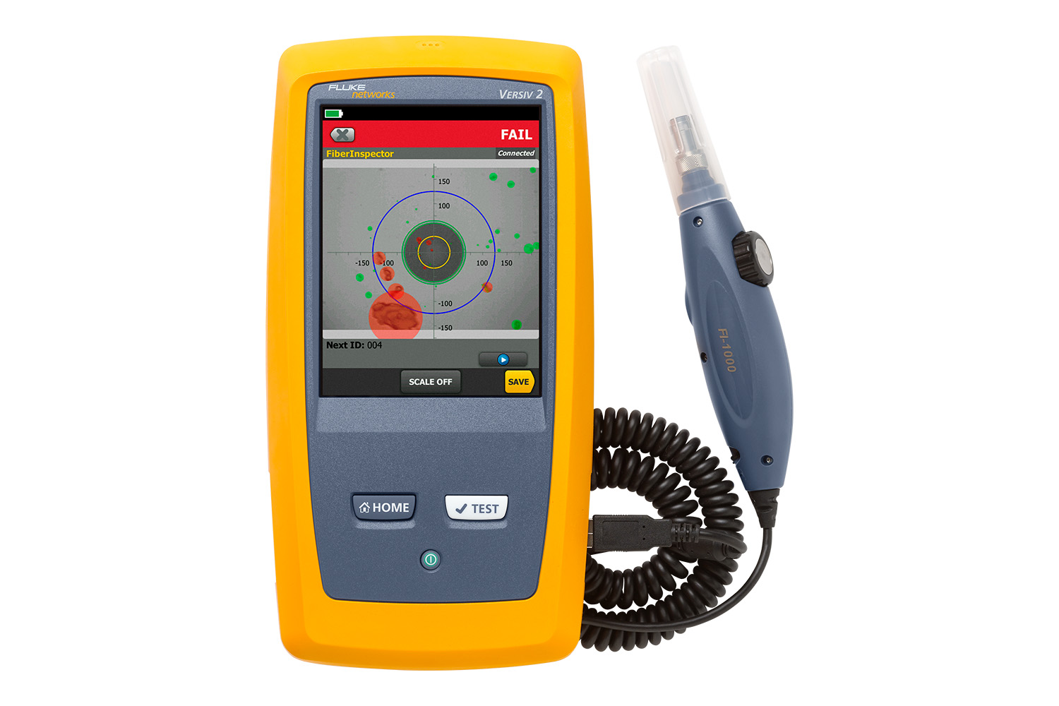 Fluke Networks FiberInspector Pro Wi-Fi enabled Versiv2 Main Unit + 