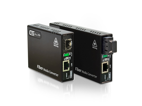 CTC Union FMC Web Smart OAM managed Gigabit Ethernet Converter, SC, 20Km, 1310nm, 15dB